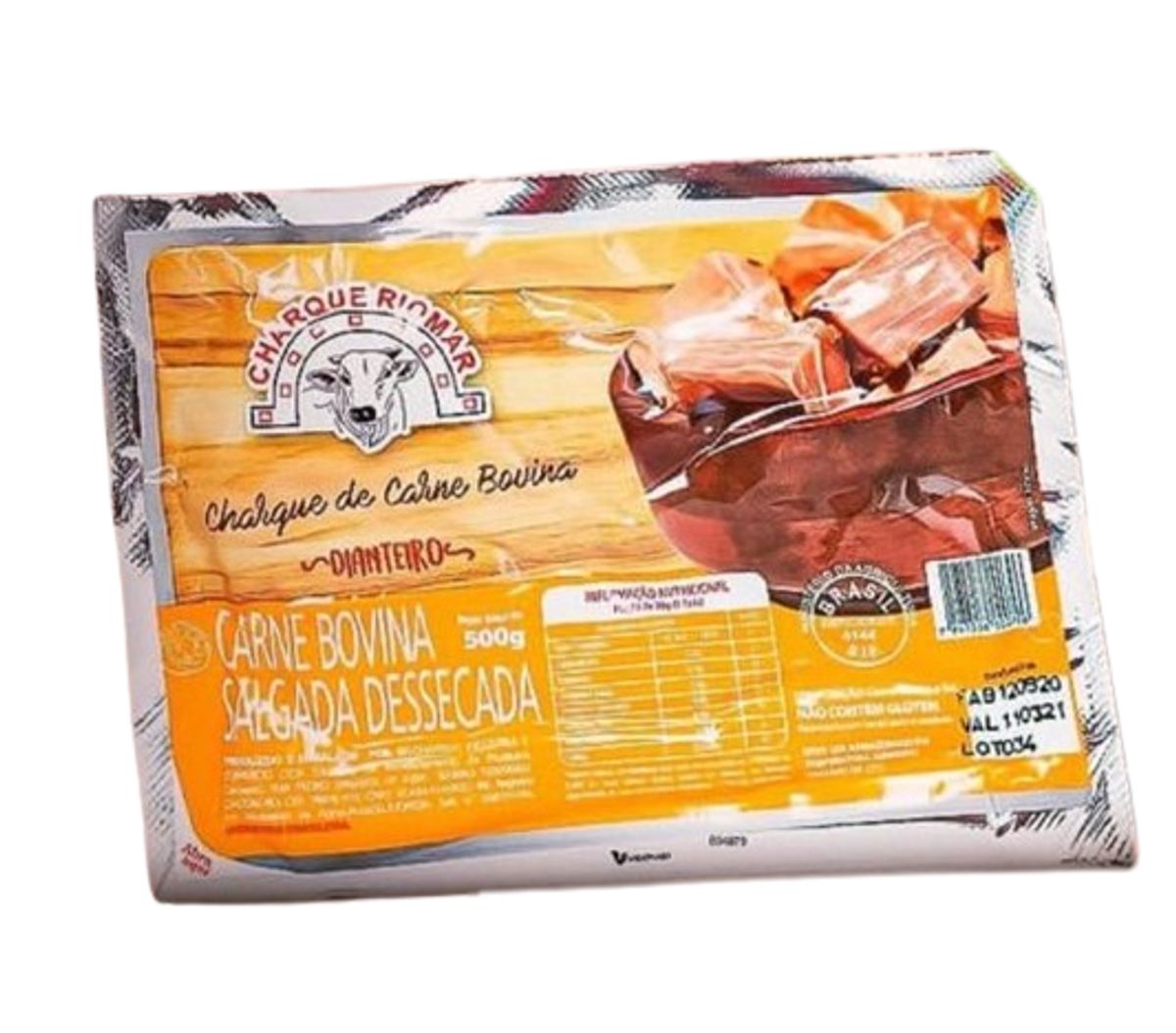 Carne Bovina Salgada Dessecada Charque Riomar Dianteiro 500g