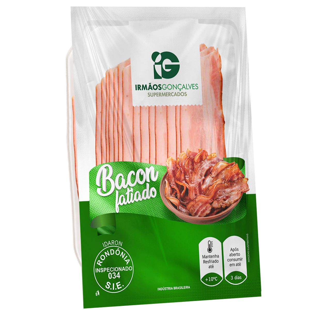 Bacon Seara Fatiado 1 Unid. Aprox.520g image number 0