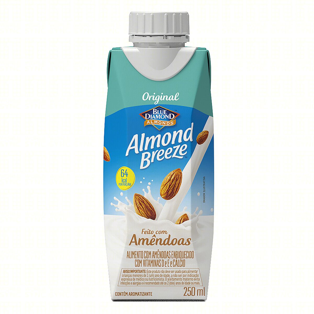 Alimento Almond Breeze com Amêndoas Original Caixa 250ml