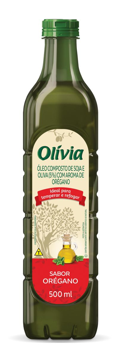 Óleo Composto Olívia Orégano PET 500ml