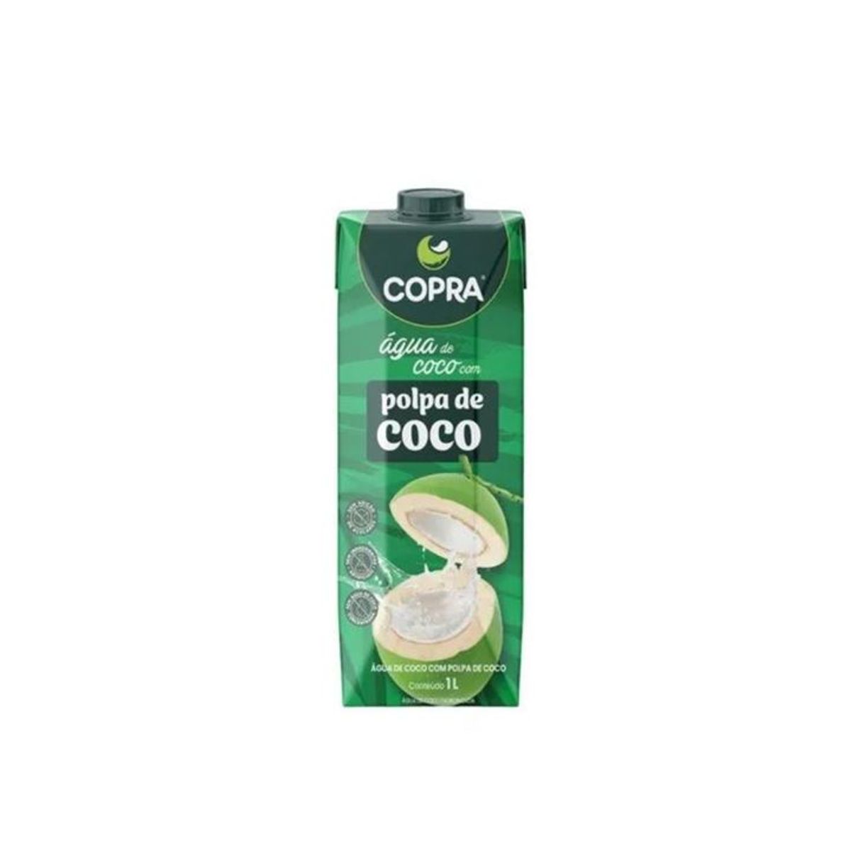 Água de Coco Copra com Polpa de Coco 1L