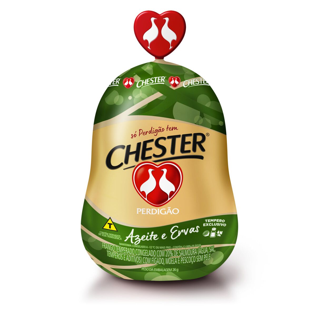 Chester Perdigão Temperado Azeite e Ervas com Miúdos Aprox.4,2kg