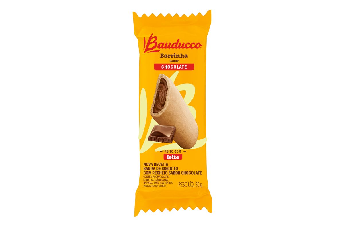 Biscoito Chocolate Recheio Brigadeiro Bauducco Recheadinho Pacote